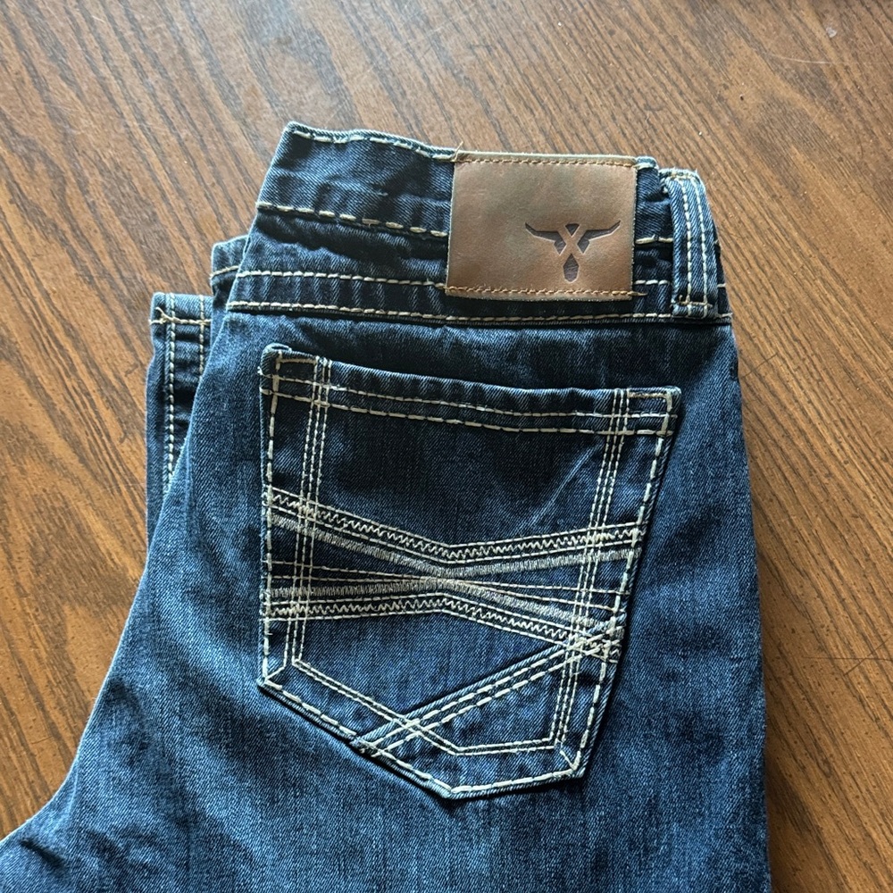 Wrangler Men's Bootcut Jeans - Dark Blue